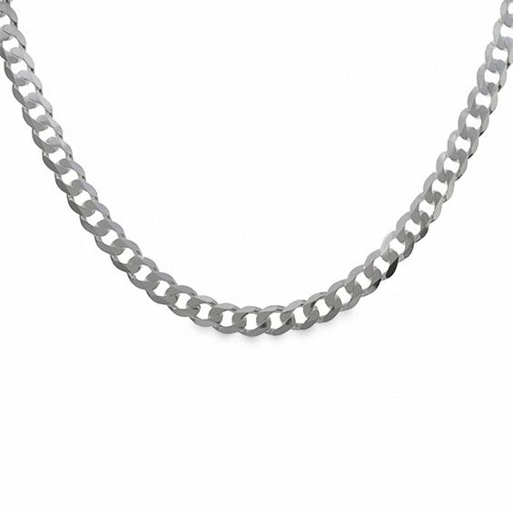 Men's 8.3mm Curb Chain Necklace in Sterling Silver - 24"