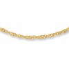 Ladies' 1.2mm Singapore Chain Necklace in 14K Gold - 18"