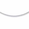 Ladies' 1.0mm Square Wheat Chain Necklace in 14K White Gold - 18"