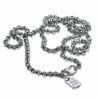 Thumbnail Image 0 of Simmons Jewellery Co. Men's Stainless Steel Rolo Link Chain Necklace with Diamond Accent - 36"