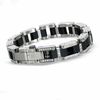 Thumbnail Image 0 of Simmons Jewelry Co. Men's 1.49 CT. T.W. Diamond Link Bracelet in Stainless Steel