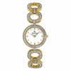 Thumbnail Image 0 of Ladies' Bulova Gold-Tone Crystal Accent Watch with Mother-of-Pearl Dial (Model: 98V26)