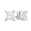 Thumbnail Image 0 of 0.08 CT. T.W. Princess-Cut Diamond Solitaire Stud Earrings in 14K White Gold (J/I2)