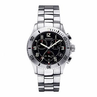 Men's Movado JR Sport Chronograph Stainless Steel Watch (Model: 0605968)