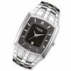 Thumbnail Image 0 of Men's Caravelle Stainless Steel Watch with Black Dial and Diamond Accent (Model: 43D001)