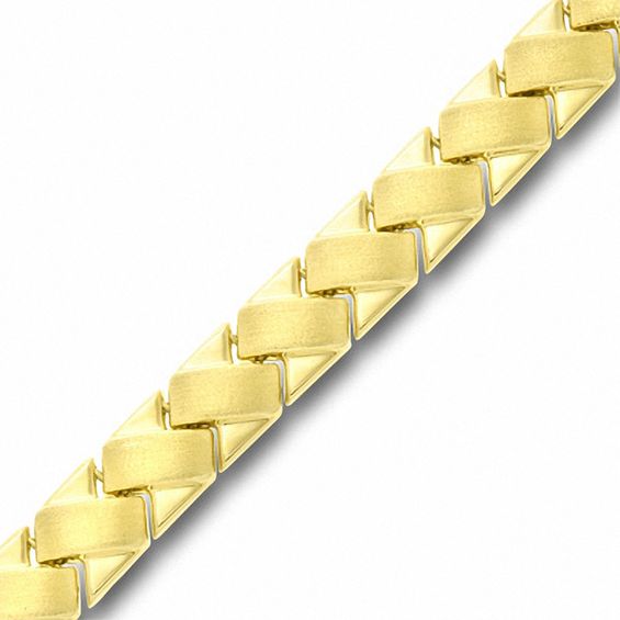 Ladies' Basketweave Bracelet in 10K Gold