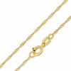 14K Gold 1.15mm Singapore Chain Necklace - 22"