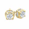 Thumbnail Image 0 of 1.00 CT. T.W. Diamond Solitaire Twist Stud Earrings in 14K Gold