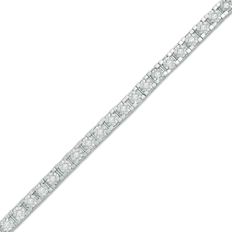 0.50 CT. T.W. Diamond Tennis Bracelet in 10K White Gold|Peoples Jewellers