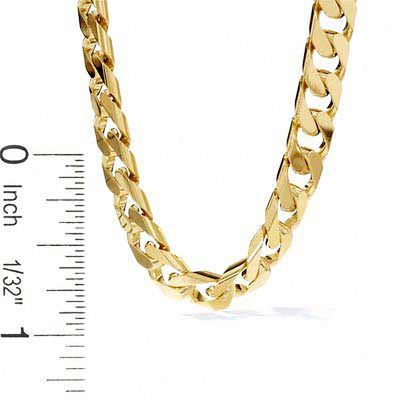 Men's 6.8mm Square Link Bracelet in 10K Gold - 8.5"