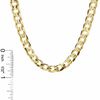 Men's 8.6mm Concave Curb Chain Necklace in 10K Gold - 22"