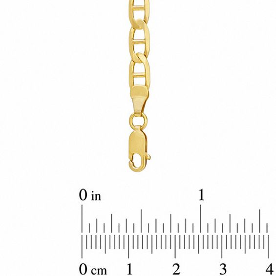 Men's 10K Gold Mariner Chain Necklace and Bracelet Set