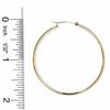 Thumbnail Image 3 of 14K Gold 47mm Polished Hinged Hoop Earrings