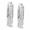 Thumbnail Image 0 of Diamond Fascination™ 14K White Gold U-Hoop Earrings