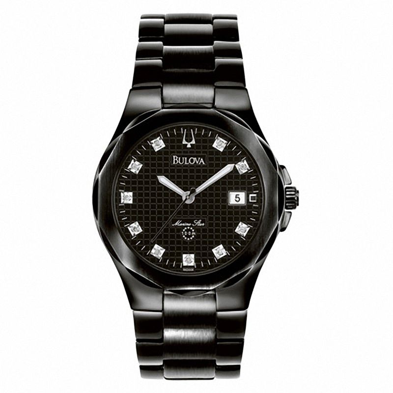 bulova marine star black diamond