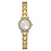 Thumbnail Image 0 of Ladies' Bulova Dress Gold-Tone Diamond Accent Watch with Silver-Tone Dial (Model: 98R007)