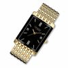 Thumbnail Image 0 of Men's Caravelle Diamond Accent Gold-Tone Watch with Black Dial (Model: 44D001)
