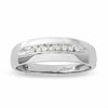 Thumbnail Image 1 of Men's Diamond Accent Channel Band in 10K White Gold