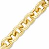 Thumbnail Image 1 of 14K Two-Tone Gold Oval Link Bracelet with Diamond Accents