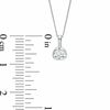 Thumbnail Image 1 of 0.30 CT. Canadian Certified Diamond Solitaire Tension-Set Pendant in 14K White Gold (I/I2)