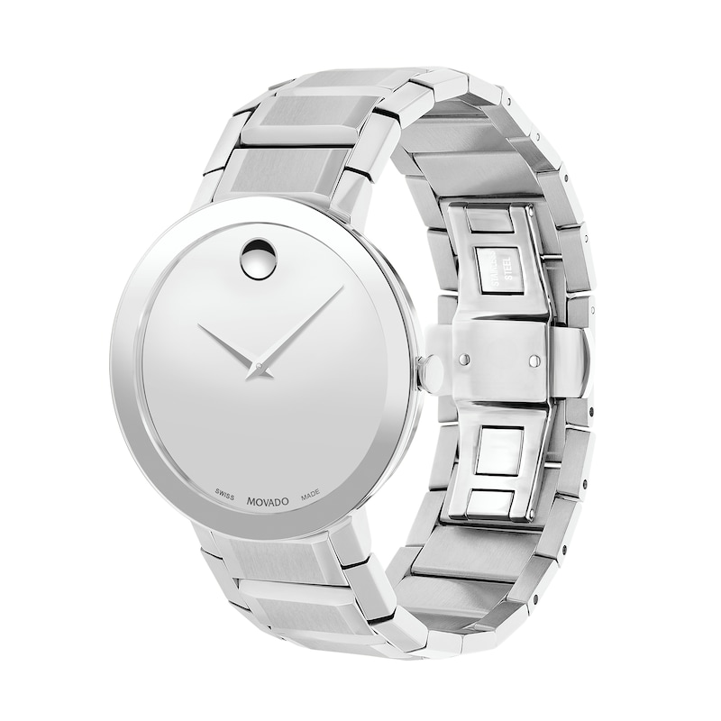 Men's Movado Sapphire™ Watch with Silver-Tone Dial (Model: 0607178)|Peoples Jewellers