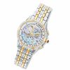 Thumbnail Image 0 of Ladies' Citizen Eco-Drive® Calibre Two-Tone Chronograph Watch with Diamond Bezel (Model: FB1024-51D)