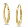 Thumbnail Image 0 of Swirl Hoop Earrings in 14K Gold