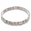Thumbnail Image 0 of Men's 0.50 CT. T.W. Diamond Bracelet in Titanium and Sterling Silver