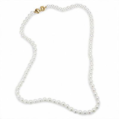 Blue Lagoon® by Mikimoto 5.5-6.0mm 18" Akoya Cultured Pearl Strand with 14K Gold Clasp