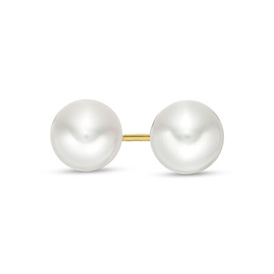 Blue Lagoon® by Mikimoto 7.0-7.5mm Akoya Cultured Pearl Earrings in 14K Gold