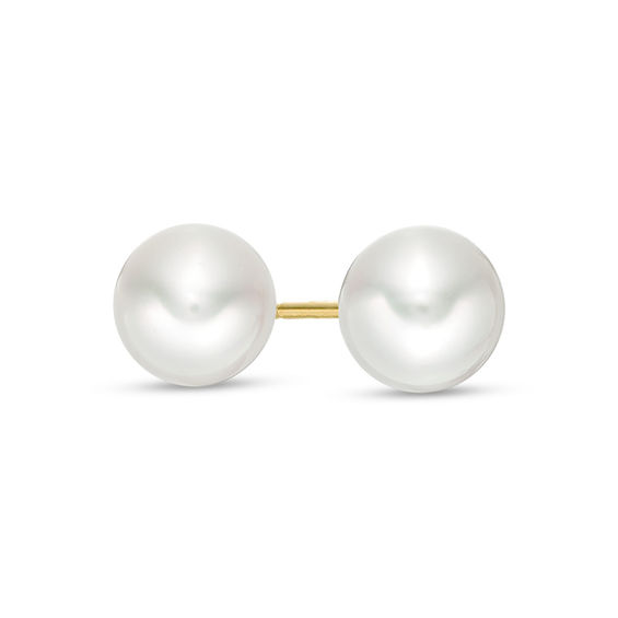 Blue Lagoon® by Mikimoto 7.0-7.5mm Akoya Cultured Pearl Earrings in 14K Gold