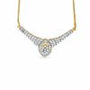 1.75 CT. T.W. Marquise Diamond Crown Necklace in 10K Gold