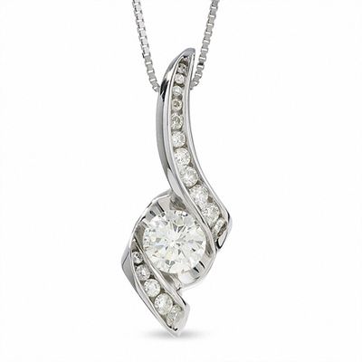 Sirena™ 0.37 CT. T.W. Diamond Pendant in 14K White Gold