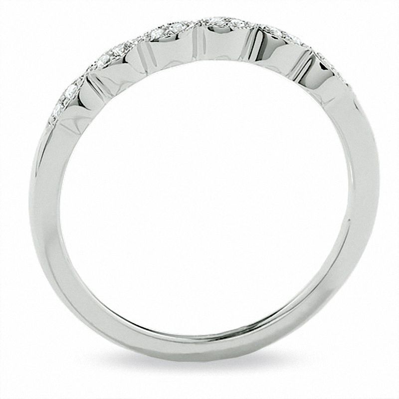 Main Image 2 of Diamond Accent Stackable Band in 14K White Gold