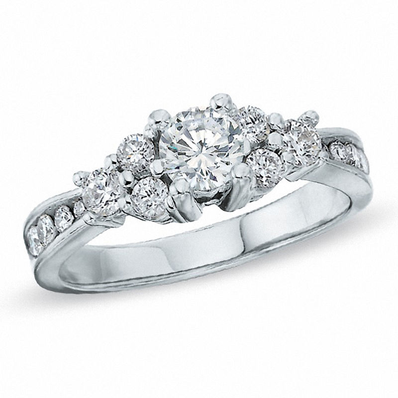 1.00 CT. T.W. Canadian Certified Diamond Engagement Ring in 14K White Gold|Peoples Jewellers