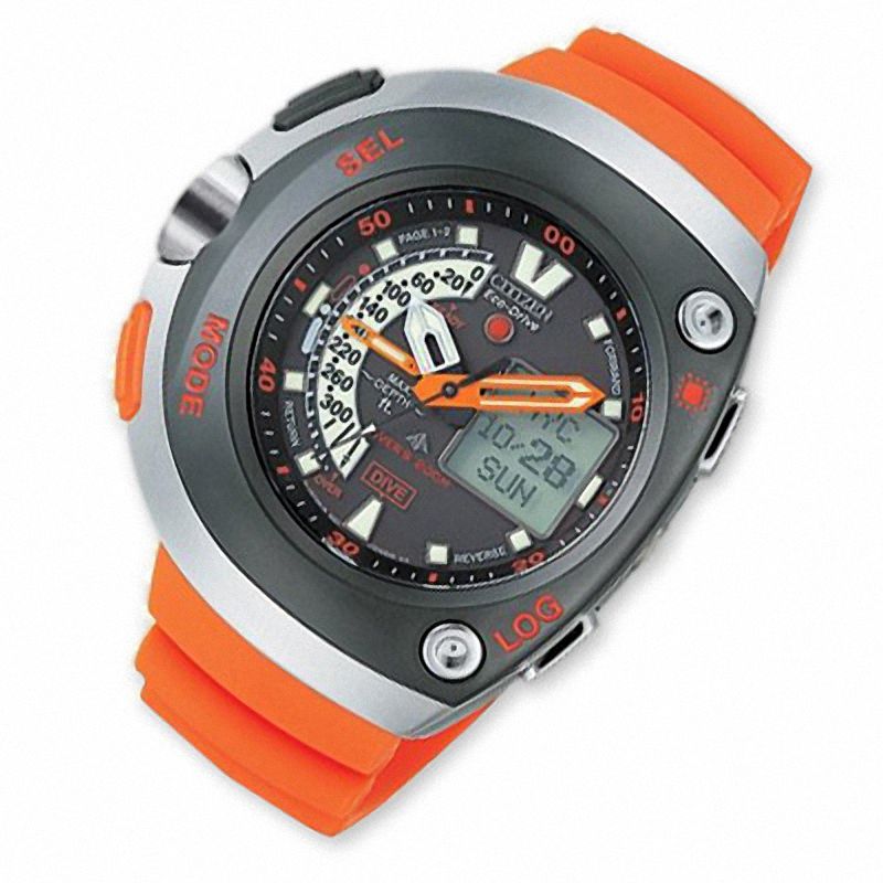 Citizen eco shop drive watch orange