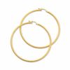 Thumbnail Image 1 of 14K Gold Gypsy Hoop Earrings