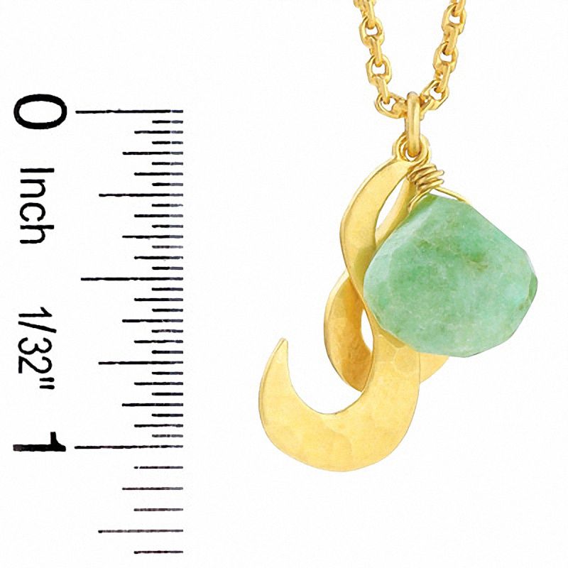 Main Image 2 of Heather Benjamin Peruvian Opal Peacehook Necklace in 22K Gold Vermeil