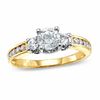 0.50 CT. T.W. Diamond Three Stone Ring in 14K Gold