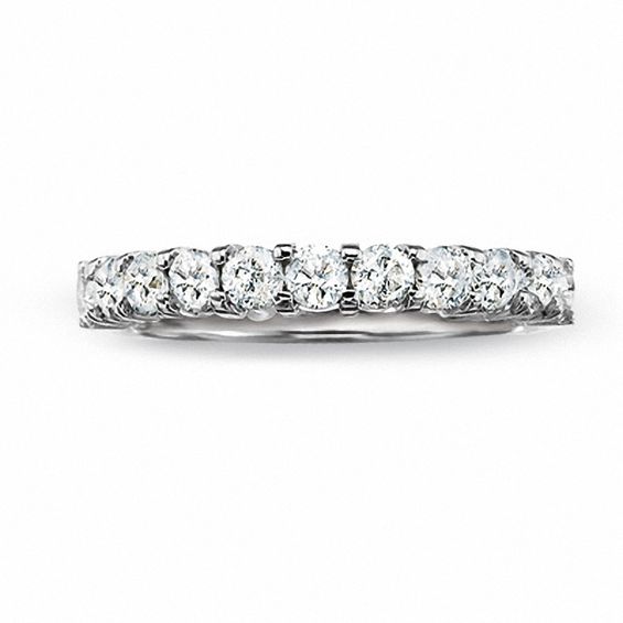 CT. T.W. Diamond Prong Band in 14K White Gold