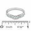 Thumbnail Image 2 of 0.50 CT. T.W. Diamond Contour Wedding Band in 14K White Gold