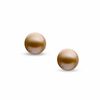 Thumbnail Image 0 of 8.0mm Champagne Freshwater Cultured Pearl Stud Earrings in 14K Gold