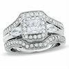 Thumbnail Image 0 of 2.00 CT. T.W. Princess-Cut Diamond Bridal Set in 14K White Gold
