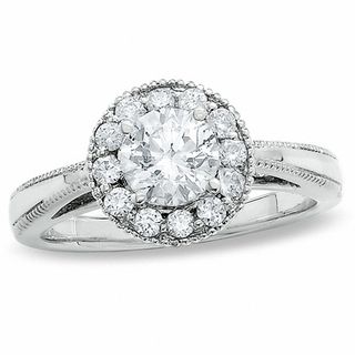 1.25 CT. T.W. Certified Diamond Engagement Ring in 14K White Gold