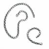 Thumbnail Image 0 of Men's Stainless Steel Heavy Link Necklace and Bracelet Set