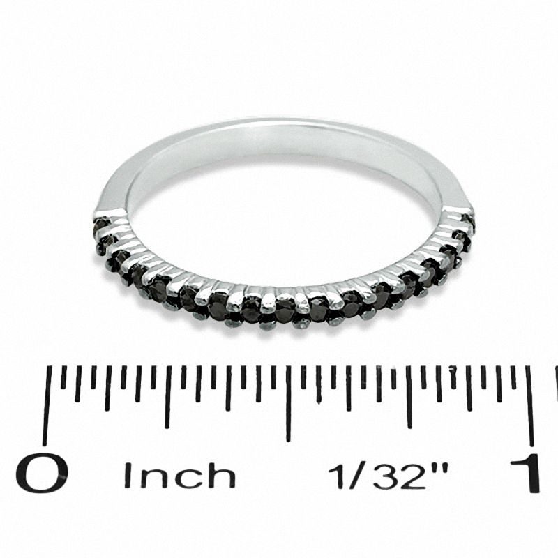 0.25 CT. T.W. Black Diamond Ring in 14K White Gold