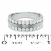 Thumbnail Image 2 of 1.00 CT. T.W. Diamond Two Row Band in 14K White Gold