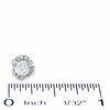 0.75 CT. T.W. Diamond Tornado Stud Earrings in 14K White Gold