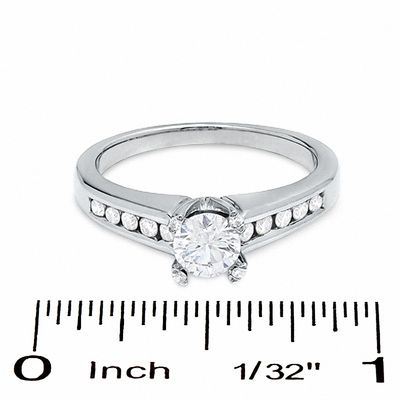 0.75 CT. T.W. Certified Diamond Engagement Ring in 14K White Gold