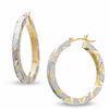 Thumbnail Image 0 of OroMagnifico™ 32mm Slash Earrings in 14K Gold over Sterling Silver